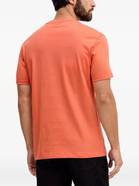 Tricou Armani Exchange cu autograf portocaliu