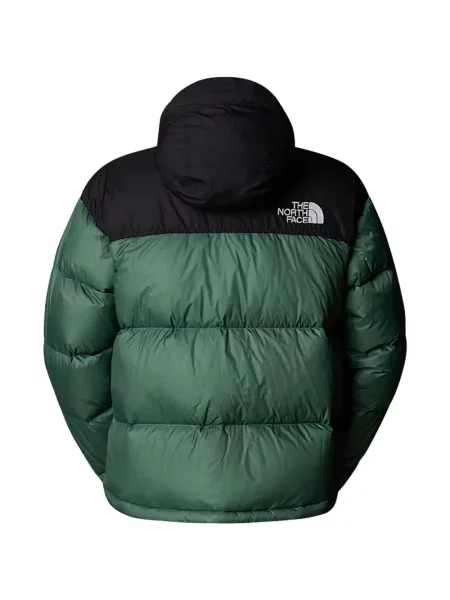 Geacă cu puf The North Face cu glugă verde