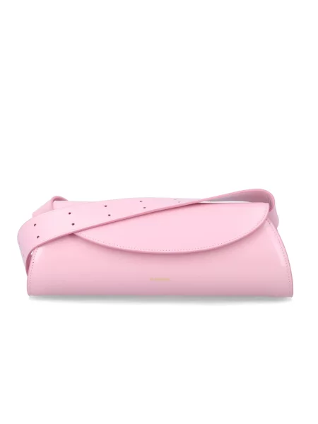 Torebka Jil Sander skórzana różowa