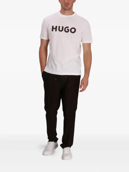 Pantaloni Hugo cu cordon maro