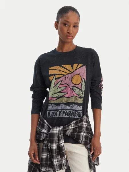 Roxy Bluză Hangloose Washed negru