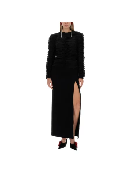 Skinny bluzka Magda Butrym czarna
