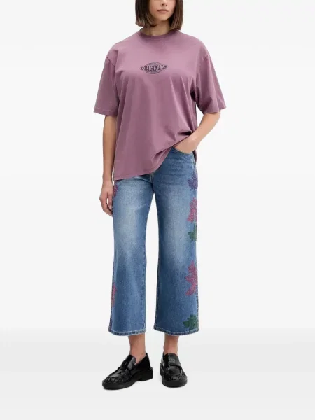 Decupat blugi Desigual albastru