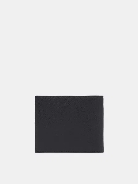Кожаный кошелек Emporio Armani черный
