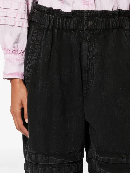 Pantaloni Marant Etoile cu volane negru