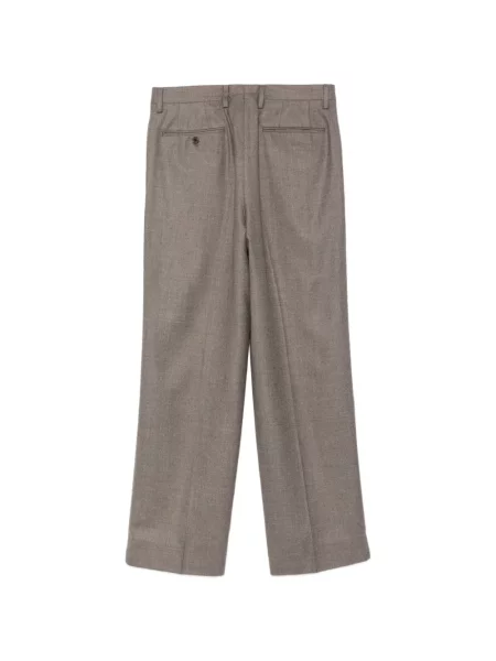 Pantaloni Auralee de lână maro