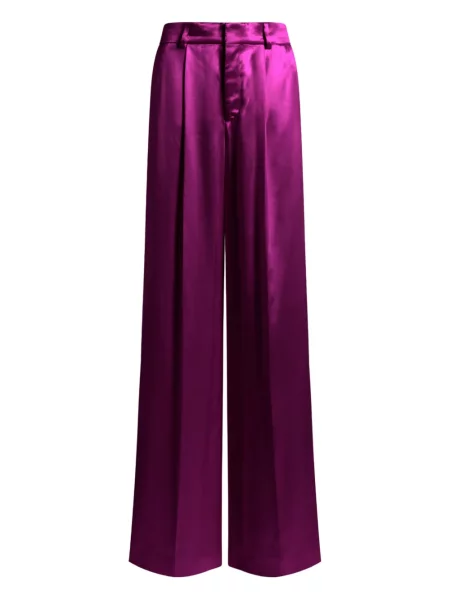 Pantaloni Alberta Ferretti plisate violet