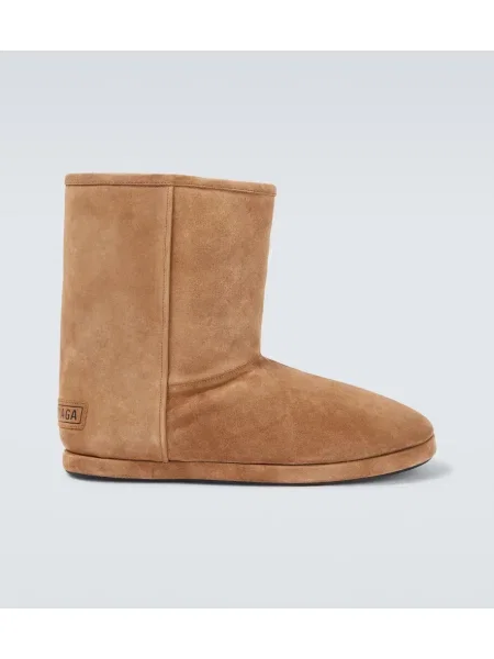 Čevlji do gležnjev Balenciaga iz semiša rjava