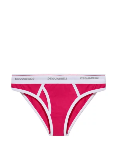 Chiloți briefs Dsquared2 cu autograf roz