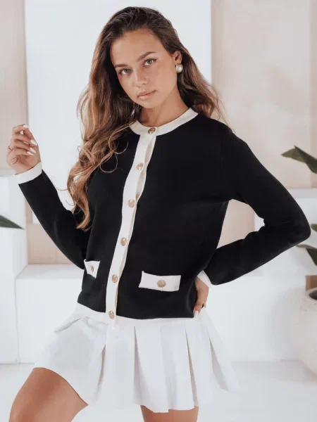 Sweter rozpinany CHICLINE Dstreet czarny