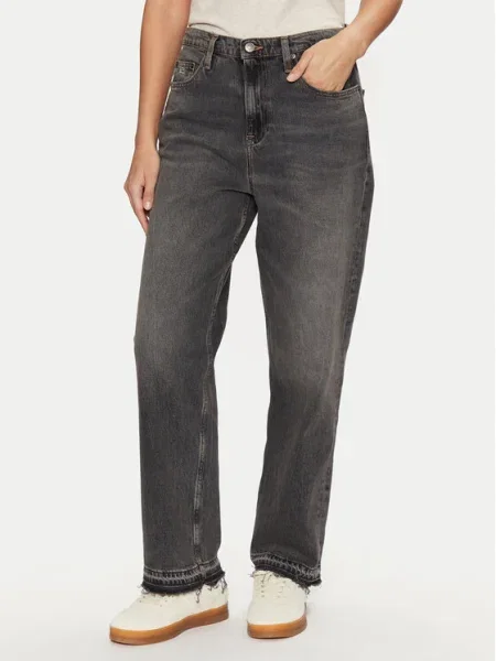 Tommy Jeans Džínsy Layla sivá