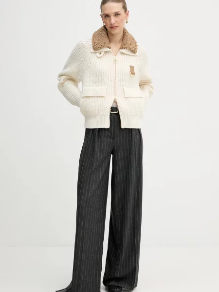 Кардиган з додаванням вовни Barbour Marla теплий бежевий