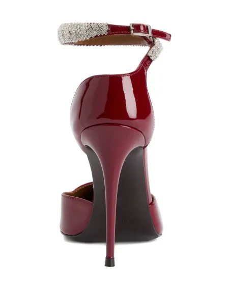Pantofi cu toc Giuseppe Zanotti de cristal roșu
