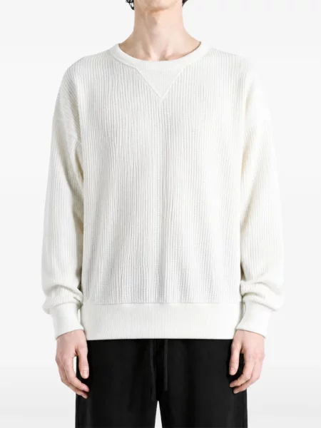 Sweter Polo Ralph Lauren z okrągłym dekoltem w kratę biały