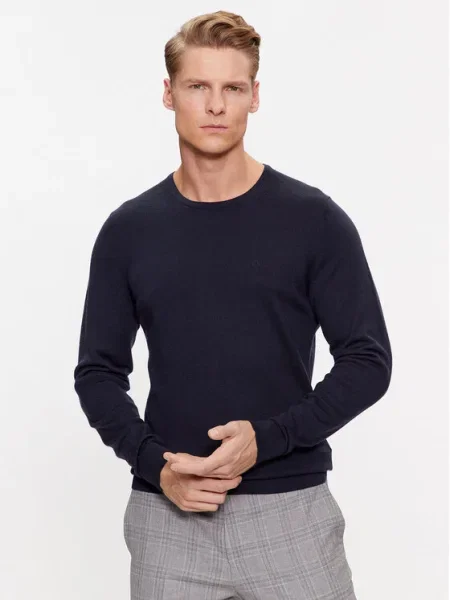 Pulover Calvin Klein de lână albastru