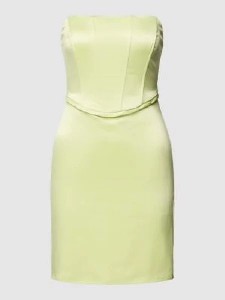 Sukienka gorsetowa w jednolitym kolorze z odkrytymi ramionami Gina Tricot