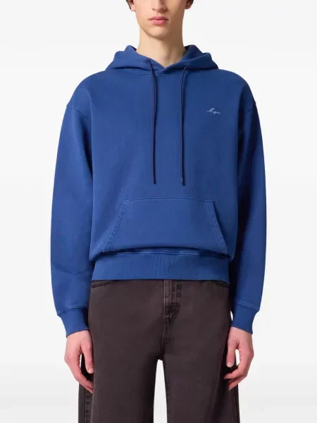 Hanorac cu glugă Msgm cu broderie cu cordon albastru