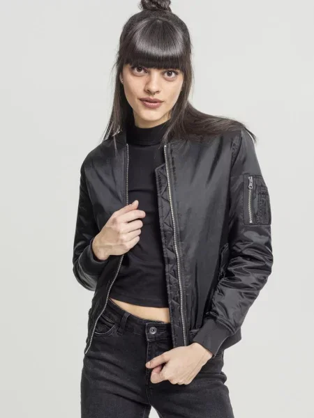 Urban Classics Geacă de primăvară-toamnă negru