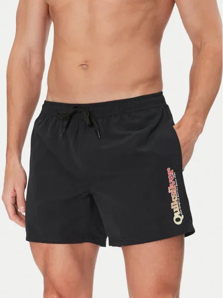 Quiksilver Плувни шорти Spl Fineline Volley 15 черен