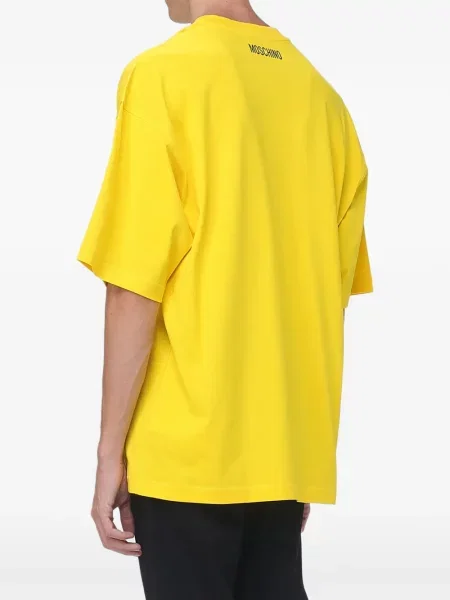 Tricou Moschino cu imagine galben