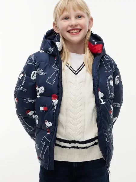 Tommy Hilfiger капитонирано яке за деца x Peanuts