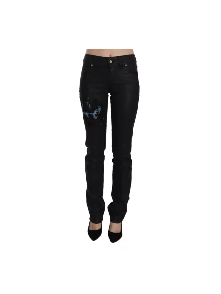 Skinny jeansy skinny John Galliano casual czarne
