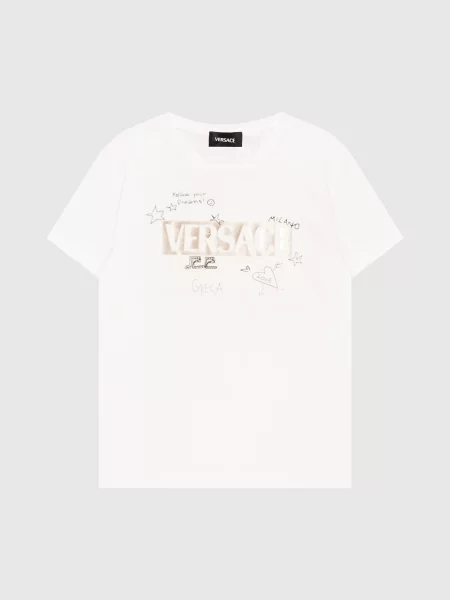 Детская футболка Versace белая