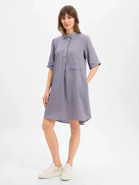 Marie Lund Lniana sukienka Lisa Kobiety len 34 szary