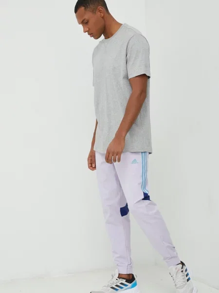 Футболка adidas меланж сірий