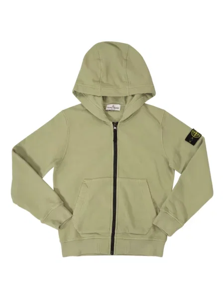 Bluza z kapturem dziecięca Stone Island zielona