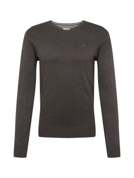 TOM TAILOR Pulover amestecat negru