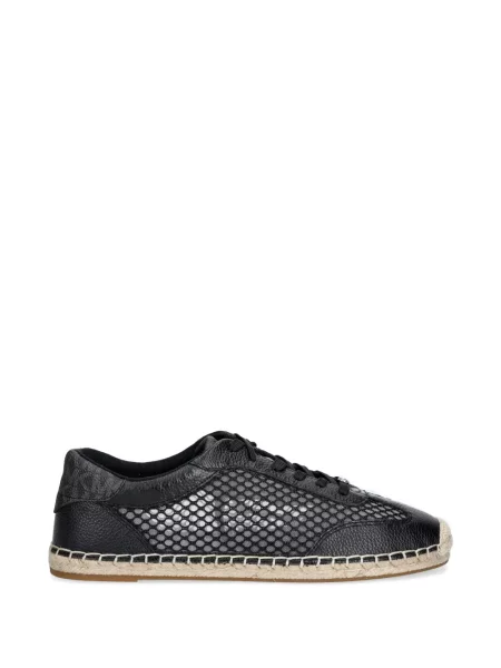 Espadrile Michael Michael Kors cu șireturi din dantelă negru