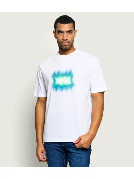 Hugo Blue Tricou Nuiden alb
