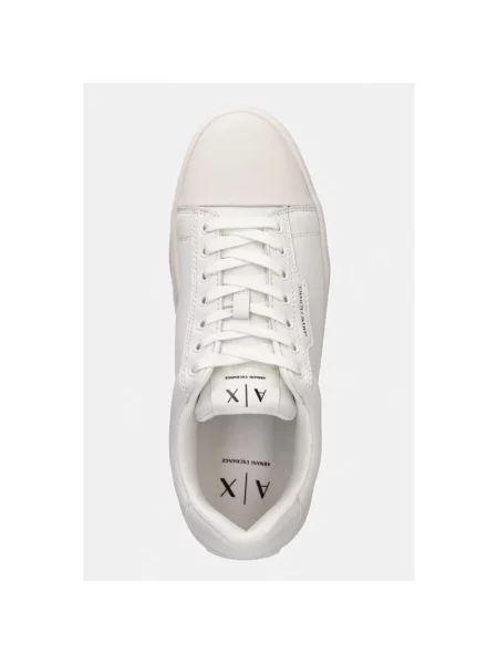 Sneakersy Armani Exchange skórzane białe