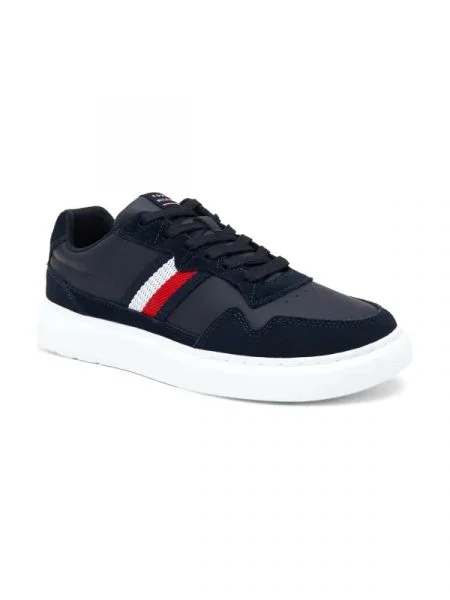 Tommy Hilfiger De piele teniși LIGHTWEIGHT LEATHER MIX CUP