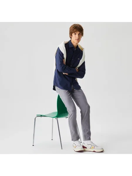 Lacoste Koszula Slim Fit granatowa