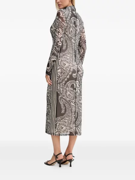 Rochie midi Marc Aurel până la genunchi de costum negru