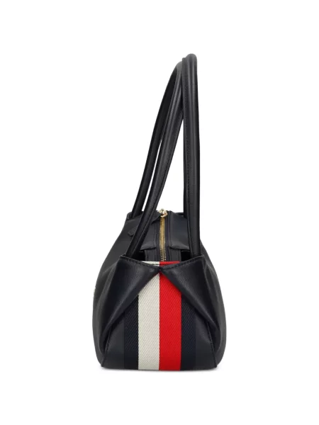Ριγέ τσάντα Tommy Hilfiger με αυτόγραφο μπλε