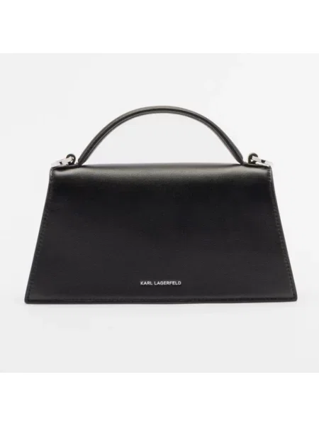 Torebka crossbody Karl Lagerfeld skórzana czarna