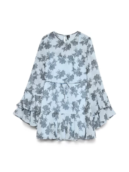 VERO MODA Šaty VMCamille marine / světlemodrá modrá