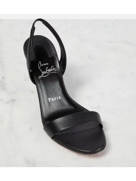 Kožené sandále Christian Louboutin čierna