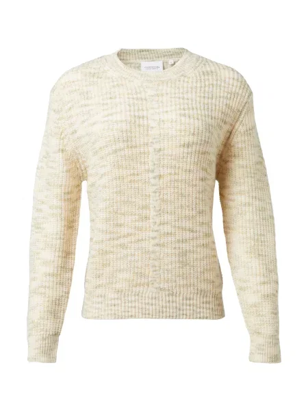 Comma casual identity Svetr nažloutlá / khaki / vlny bílé