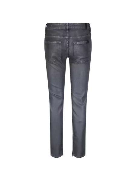 Слаб дънки skinny fit 7 For All Mankind сиво