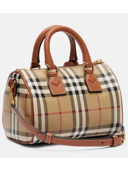 Καρό τσάντα shopper Burberry μπεζ