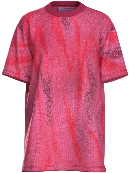 Tricou Maccapani din jacard roz