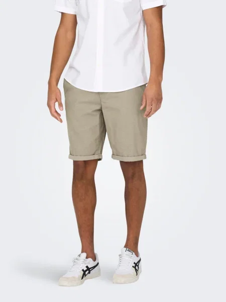 Only & Sons Pantaloni eleganți PETER DOBBY taupe gri