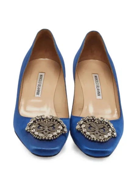 Pantofi cu toc Manolo Blahnik albastru