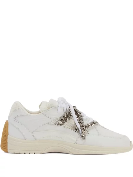 Sneakerși Giuseppe Zanotti Chain din piele alb