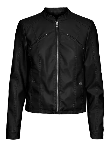 Vero Moda Geacă din imitație de piele Favodona negru