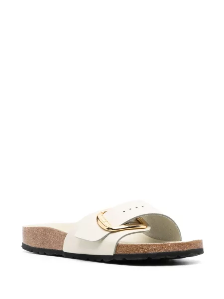 Iš natūralios odos šlepetės Birkenstock su sagtimis